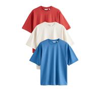 Next Camiseta ecru / azul / rojo anaranjado S EUR