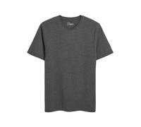 NEXT Hombres Camiseta básica con Cuello de Pico y Corte estándar Gris Carbón Marga XL