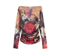 Next Camiseta 'Lindsey Cherek Waller' beige claro / beige oscuro / chocolate / rojo cereza XXL beige claro / beige oscuro / chocolate / rojo cereza