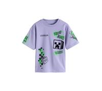 Next Camiseta 'Minecraft' verde / lavanda / negro 110 verde / lavanda / negro