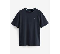 NEXT Hombres Camiseta de Corte estándar con Ciervo 100% algodón Azul Marino XL