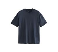 NEXT Camiseta para Hombre, Cuello Redondo, 100% Algodón Azul Marino L