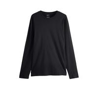 NEXT Hombres Camiseta con Cuello Redondo y Manga Larga Negro 4XL