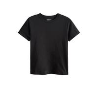 NEXT Mujeres Camiseta básica de Manga Corta con Cuello Redondo de algodón Puro Negro 46