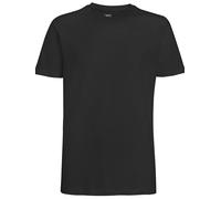 NEXT Camiseta para Hombre, Cuello Redondo, 100% Algodón Negro S