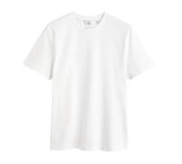 NEXT Camiseta para Hombre, Cuello Redondo, 100% Algodón Resistente Blanco L
