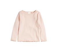 NEXT Niñas Camiseta de Manga Larga Acanalada con Alto Contenido de algodón Rosa pálido 4 Años