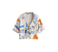 Next Cárdigan azul / marrón / blanco L EUR