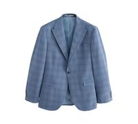 Next Chaqueta tipo saco para negocios azul moteado / blanco 42 azul moteado / blanco
