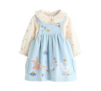 NEXT Conjunto de Mallas, Bodi y Pichi de Manga Larga para bebé Blue Character 1 Mes