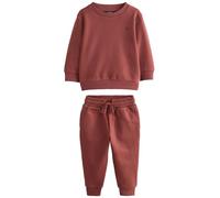 NEXT Conjunto de sudadera y pantalones de chándal Rojo Borgoña 2 Años
