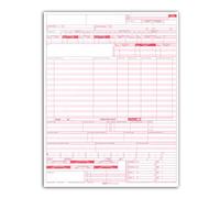 Next Day Labels Ub-04 (cms 1450) Seguro De Salud Hospital Formulario Reclamo, Láser, 8 1/ ", 2 X 11