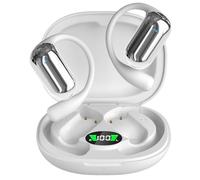 Next Destination | Auriculares Inalambricos Bluetooth 5.4 Deportivos con Gancho Q16S | Audifonos | Impermeable IPX7, Batería de 40H y Cancelación de Ruido | Cascos Inalambricos Música | Blanco