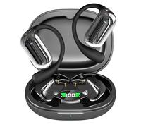Next Destination | Auriculares Inalambricos Bluetooth 5.4 Deportivos con Gancho Q16S | Audifonos | Impermeable IPX7, Batería de 40H y Cancelación de Ruido | Cascos Inalambricos Música | Negro