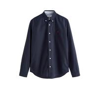 NEXT Hombres Camisa Oxford Manga Larga Azul Marino M