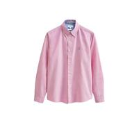 NEXT Hombres Camisas Oxford Ajustada de Manga Larga Rosa M