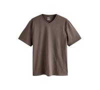 Next Hombres Camiseta básica con Cuello de Pico y Corte estándar Neutral Brown L