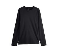 NEXT Hombres Camiseta con Cuello Redondo y Manga Larga Negro 3XL