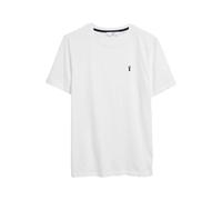 NEXT Hombres Camiseta de Corte estándar con Ciervo 100% algodón Blanco XL