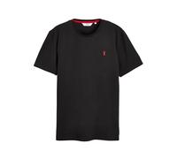 Next Hombres Camiseta de Corte estándar con Ciervo 100% algodón Negro M