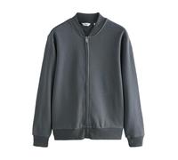 NEXT Hombres Chaqueta Bomber en Punto Rico en algodón Gris Pizarra XXL
