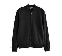 NEXT Hombres Chaqueta Bomber en Punto Rico en algodón Negro XXL