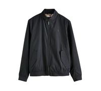 NEXT Hombres Chaqueta Harrington Impermeable con Forro de Cuadros Azul Marino XS