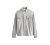 NEXT Hombres Chaqueta Tipo Camisa de Sarga de Punto con Botones a presión