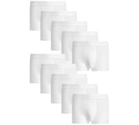 NEXT Hombres Pack de 10 bóxers de Cintura Baja con Alto Contenido de algodón Blanco M