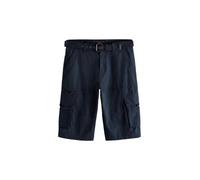 NEXT Hombres Pantalones Cortos Cargo con cinturón de Corte Largo Azul Marino 40