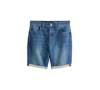NEXT Hombres Pantalones Cortos de Denim elástico Corte Slim Azul 30