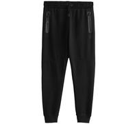 NEXT Hombres Pantalones de chándal con bajo Ajustado en Tejido de Punto Entretejido de Tacto Suave Negro XL