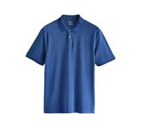 Next Hombres Polo de piqué de Manga Corta y Corte estándar Azul Medio M