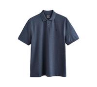 Next Hombres Polo de piqué de Manga Corta y Corte estándar Denim Marl M