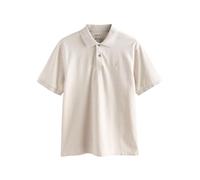 NEXT Hombres Polo de piqué de Manga Corta y Corte estándar Marga Neutra Clara M