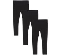 NEXT Niñas Pack de 3 Leggings de Talle Alto Negro 4 Años