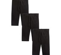 NEXT Niñas Pack de 3 Leggings Capri Negro 10 Años