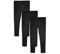NEXT Niñas Pack de Tres Leggings Negro 14 Años
