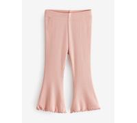 Next Niñas Leggings de canalé Acampanados Rosa pálido 3 Años