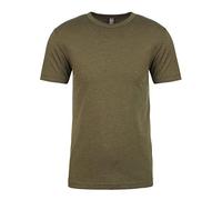 Next Level - Camiseta de Cuello Redondo Tri-Blend para Hombre Caballero (M) (Verde Militar)