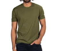 Next Level Camiseta Hombre CVC Crew, Black Verde Verde (Military Green) Large