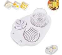 Next Level Egg Slicer, 3 in 1 Egg Slicer, 3 Slice Modes Eggs Cutter Press-Type, Fruit Cutter, Easy to Use, for Strawberry/Mushroom/Eggs (1 Pc)