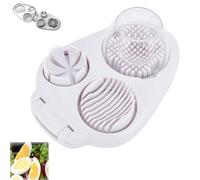 Next Level Egg Slicer, 3 Way Egg Slicer For Hard Boiled Eggs, 3 Slice Modes Handy Eggs Cutter for Strawberry Mushroom Grape Cherry Tomato