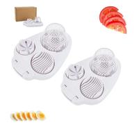 next level egg slicer, egg slicer for hard boiled heavy duty, eggs slicers for hard boiled, 3 in 1 heavy duty cutter with stainless steel wires, 3 slice modes eggs cutter (2pcs)