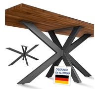 NEXT LEVEL - Patas para Mesas | 140x68x74cm, Perfil 80x40mm, Metálicas, para Madera y Cristal, Compatible con Anchos de 70, 80, 90 y 100cm | Ideal para Escritorio y Comedor - PM-021