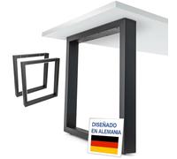 NEXT LEVEL - Patas para Mesas | 65x74cm, Perfil 80x40mm, Metálicas, para Madera y Cristal, Compatible con Anchos de 70, 80, 90 y 100cm | Ideal para Escritorio y Comedor - PM-004