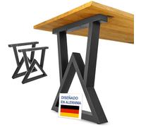 NEXT LEVEL - Patas para Mesas | 65x74cm, Perfil 80x40mm, Metálicas, para Madera y Cristal, Compatible con Anchos de 70, 80, 90 y 100cm | Ideal para Escritorio y Comedor - PM-016