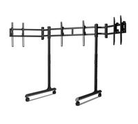 Next Level Racing Round Tube Freestanding Triple Monitor Stand (NLR-R011)