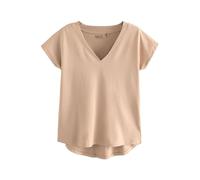 NEXT Mujeres Camiseta con Manga Casquillo y Cuello de Pico Neutro M