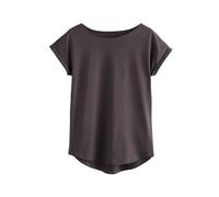 NEXT Mujeres Camiseta con Manga Japonesa Marrón Chocolate XS